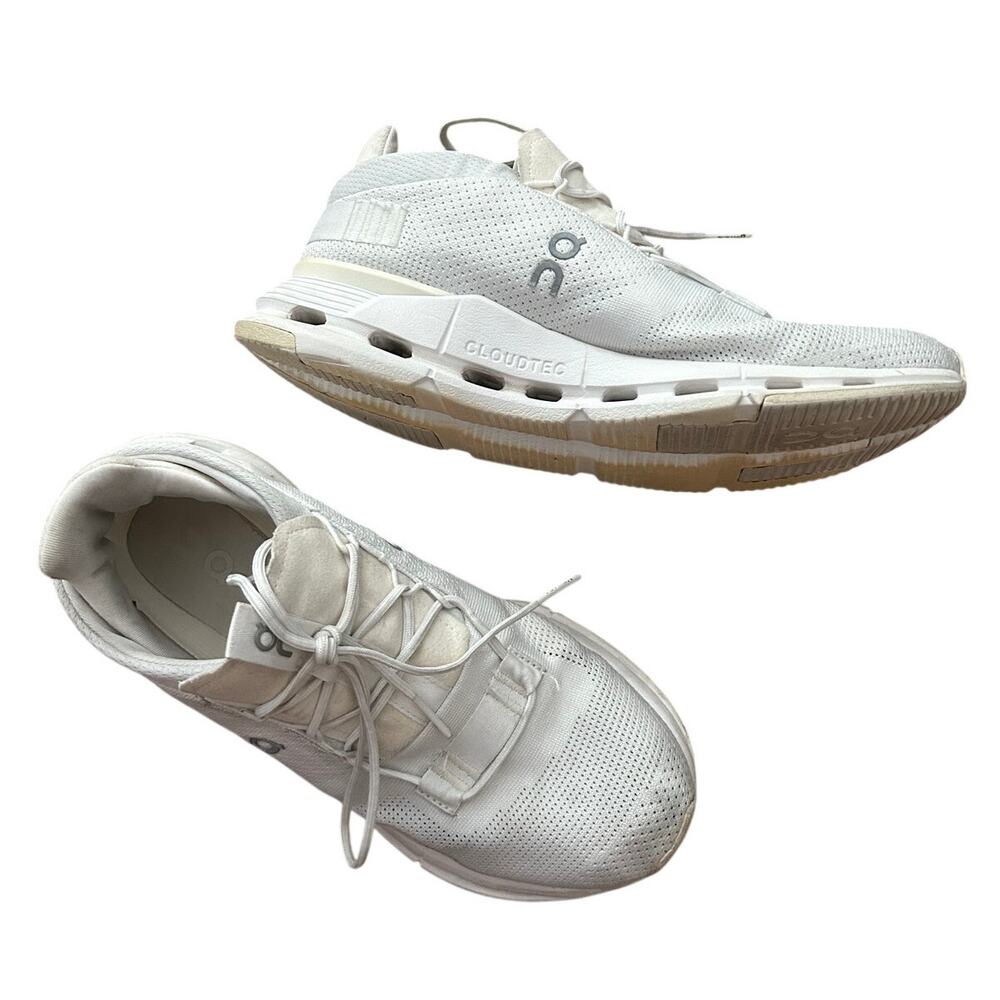 On Cloudnova White CloudTec Sneakers Women’s 10 EU42 Running Shoes